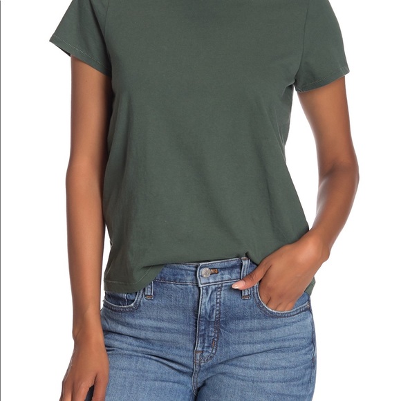 Madewell Architect Tee Green Short Sleeve XXS - Picture 1 of 8
